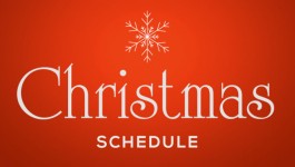 Working schedule during Christmas and New Year's holidays