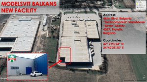 Моделсвит Балкани ООД в нова складова база