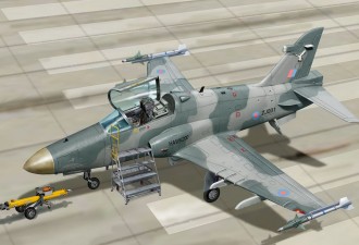 Scale model  Hawk 200 light multirole fighter (reg No: ZJ201)