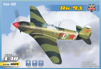 Scale model  Yak-9D Longe-range WWII fighter