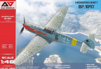 Scale model  Messerschmitt Bf.109T Carrier based fighter-bomber