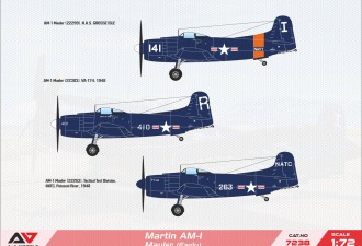 Scale model  AM-1 "Mauler" attack aircraft ( Early version)