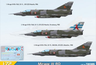 Макети  Mirage III RD reconnaissance aircraft