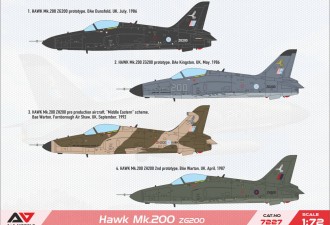 Макети  Hawk 200 light multirole fighter (reg No: ZG200)