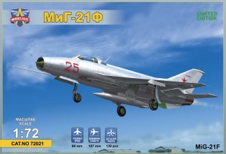 Scale model  MiG-21F(Izdeliye "72") Soviet supersonic fighter