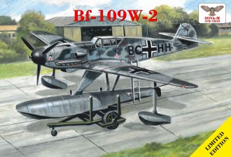 Scale model  Messerschmitt Bf.109W-2 + beach trolley