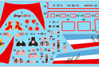 Макети  Mirage G8.01 experimental fighter