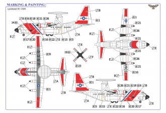 Scale model  EC-130V (AWACS version)