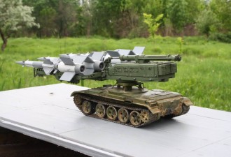 Scale model  SA-3 “GOA”(S-125 M “Neva-SC”) missile system on T-55 chassis