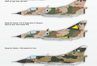Макети  Mirage IIICJ "Shahak" interceptor