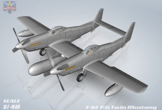 Scale model  F-82F/G "Twin Mustang"
