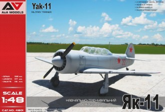 Scale model  Yak-11 Military trainer