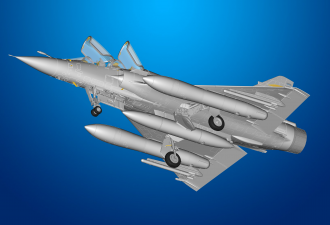 Scale model  Mirage 2000B operational trainer