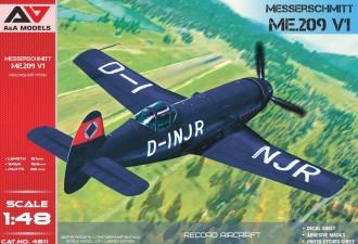 Scale model  Messerschmitt Me.209V1 (Speed record) prototype