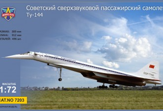 Scale model  Tupolev Tu-144 Supersonic airliner