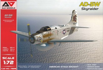 Scale model  AD-5W "SkyRaider" attack aircraft